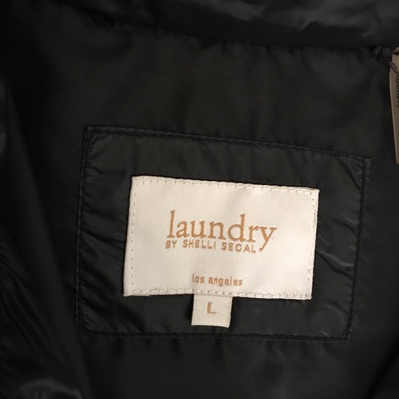 Black Puffy coat jacket by laundry shelli segal - Picture 4 of 4